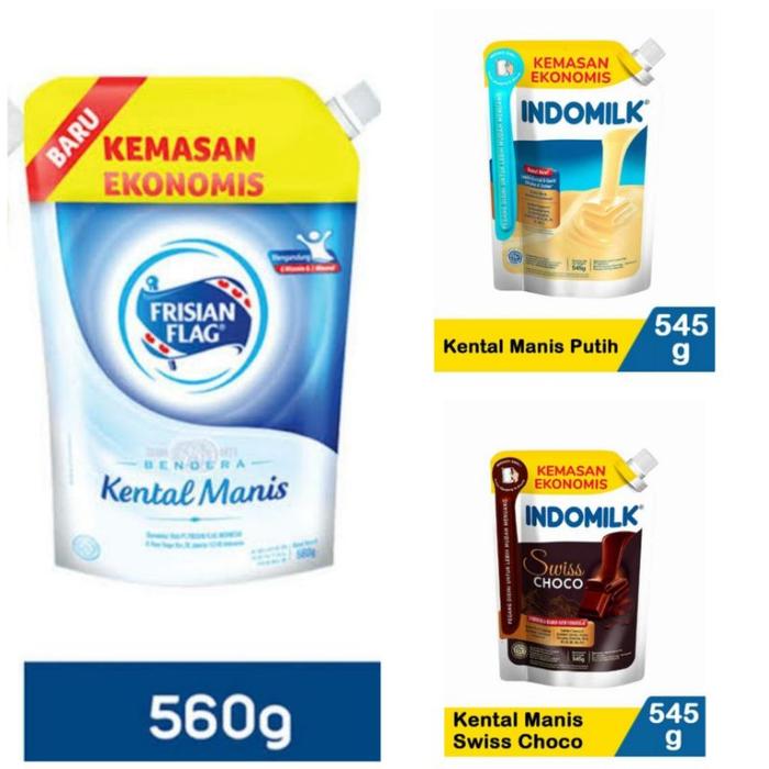 Gambar FRISIAN FLAG POUCH 560g, INDOMILK POUCH 545g g dari Rahmanshop-2 undefined Tokopedia