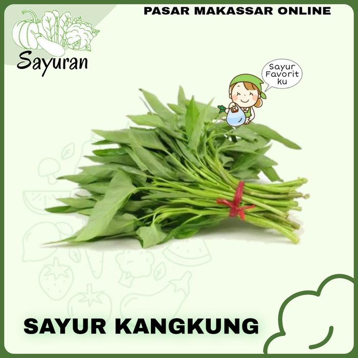 Gambar Sayur Kangkung ±400g dari Pasar Makassar Online undefined Tokopedia