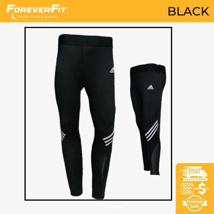 Gambar Premium Adidas Sport Legging Celana Training Dri Fit Stretch Baselayer - 9617 Black, M dari FitForever_NEW undefined Tokopedia