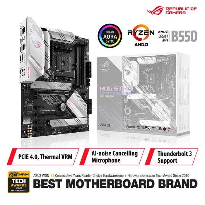 Asus Rog Strix B550-a Gaming Amd Am4 B550 Atx Gaming Motherboard