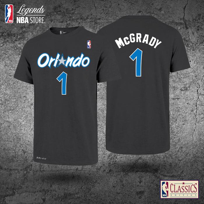 Gambar Tshirt Basket NBA Classic Orlando Magic #1 Tracy Mc Grady Black - M dari Kaos Basket Indonesia undefined Tokopedia