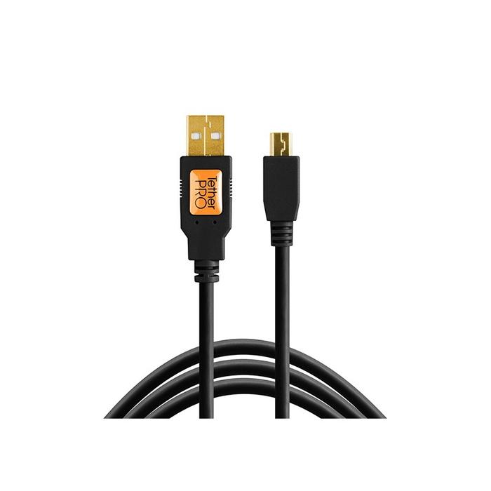 Gambar Tether Tools Pro Usb 2.0 to Mini B 5 Pin CU5451 Orange 4.6m Kabel Tether - Black dari TasKamera-ID undefined Tokopedia