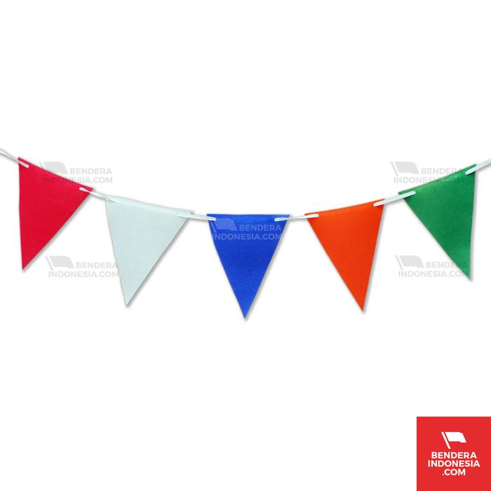 Gambar Bunting Flag Merah Putih - Bendera Dekoratif Festival Karnaval - Warna - Warni dari benderaindonesia undefined Tokopedia