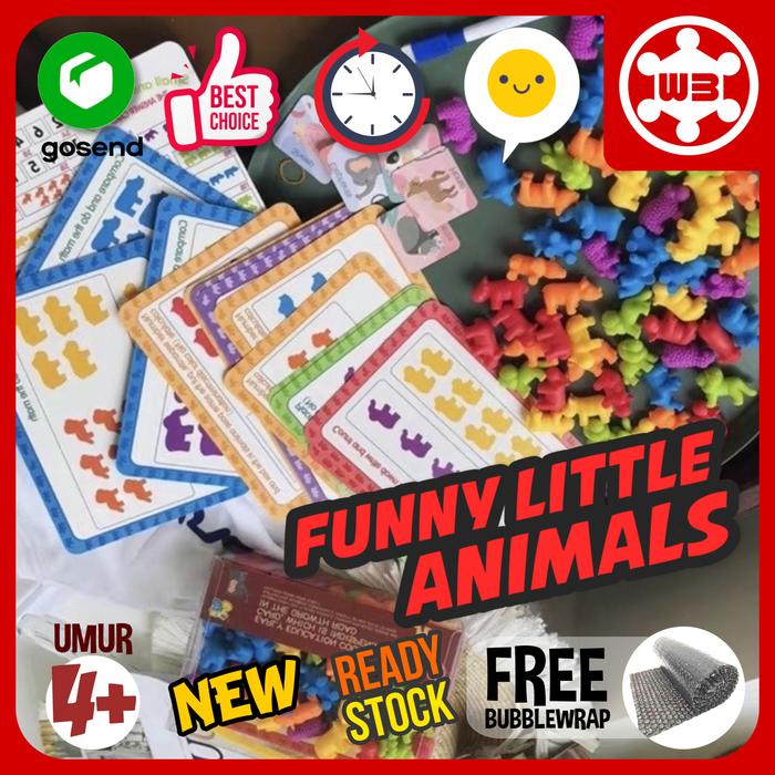 Gambar Mainan Edukasi Matematika Early Education Toys Sorting Counting Item - Funny Animals dari Waroong Boardgame undefined Tokopedia
