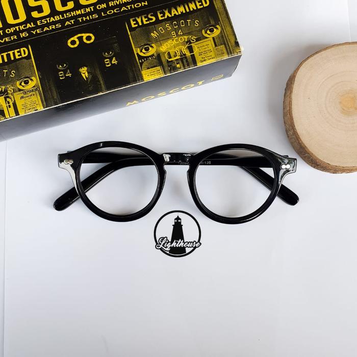 Gambar Frame kacamata minus pria wanita KMB retor caleb + lensa antiradiasi - Hitam, normal dari kacamata murah bogor undefined 4 Tokopedia
