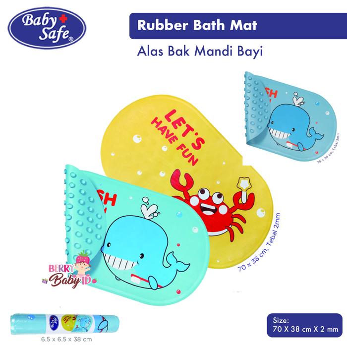 Gambar Baby Safe Rubber Bath Mat - Alas Karet Bak Mandi Bayi - Yellow dari Berry Baby undefined Tokopedia