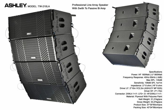 Gambar TERBARU!!!!!!!! SPEAKER ASHLEY LINE ARRAY TW 210LA Original Passive dari GREAT UNION_NEW undefined Tokopedia