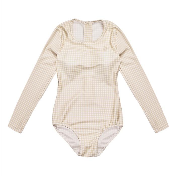 Gambar Gingham Women Diving, Baju Renang Wanita - Brown Waffle, M dari leevierractive undefined Tokopedia