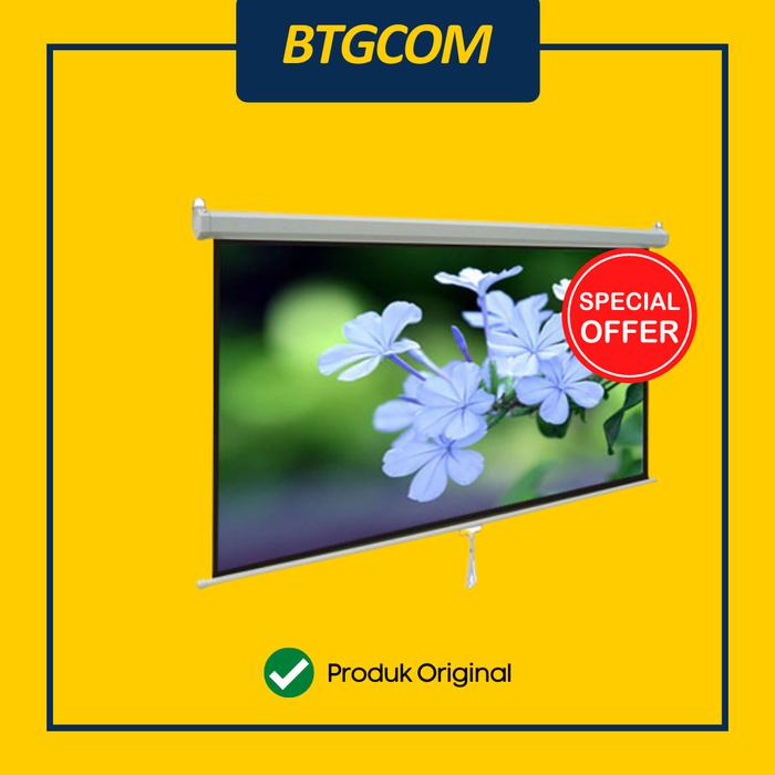 Gambar WALL SCREEN INFORCE 84" 1:1 LAYAR PROYEKTOR PROJECTOR dari btgcom undefined Tokopedia