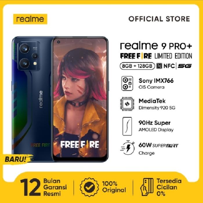 Gambar realme 9 pro plus free fire 8/128 - 9pro+ free fire dari ABS (Ayah.Baim.Store) undefined Tokopedia