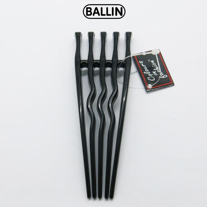Gambar BALLIN HAIR COMB TUSUK KONDE / TUSUK RAMBUT NOUGAT MILK - TWO - Hitam dari Ballin ID undefined Tokopedia