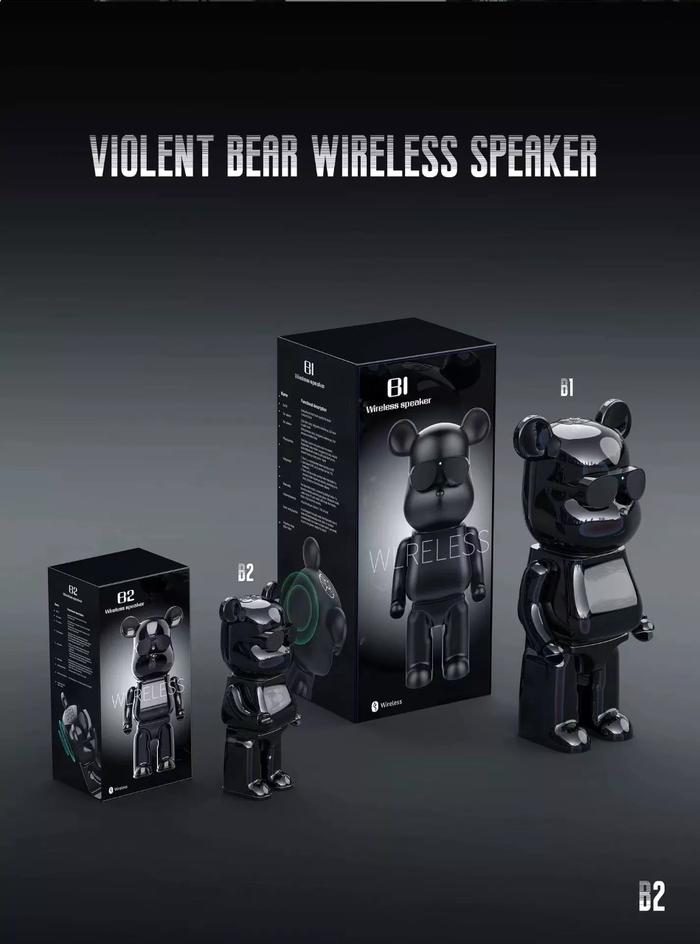 Gambar Wireless Speakers Violent Bear Model Bass And High Power Wireless - Hitam dari Toko Mainan Edukasi Cerdas undefined Tokopedia