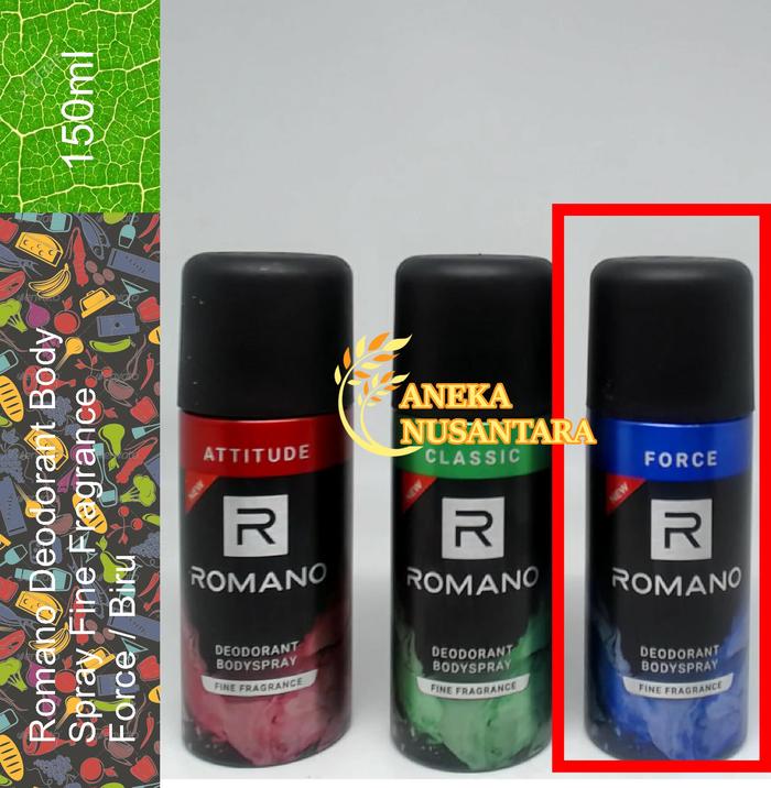 Gambar Romano Deodorant Body Spray Fine Fragrance 150ml - Attitude dari Aneka Nusantara Market undefined 4 Tokopedia