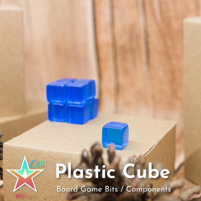 Gambar Plastik / Plastic Cube - Token - Board Game Bits / Components - Biru dari alijaya Craft & Board Game undefined Tokopedia