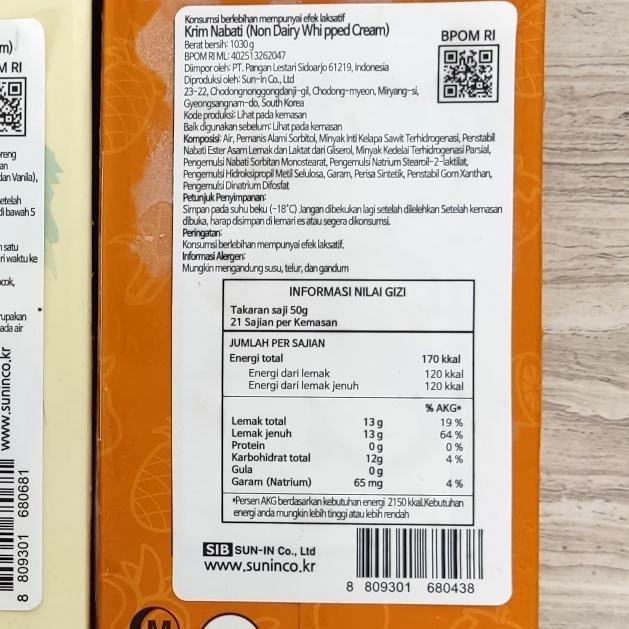 Gambar ever whip v cream nabati / everwhip whipping cream non dairy - ORANYE stable dari Morikomise001 undefined Tokopedia