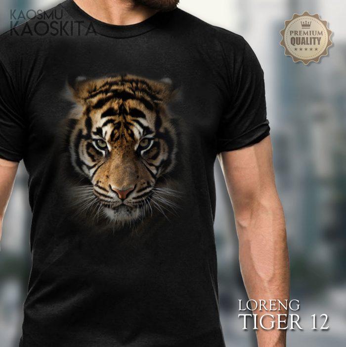 Gambar Kaos HARIMAU Baju Gambar Macan Kaos Maung Animal Tiger Distro Keren - LORENG 12, S dari kaosbajuku undefined Tokopedia