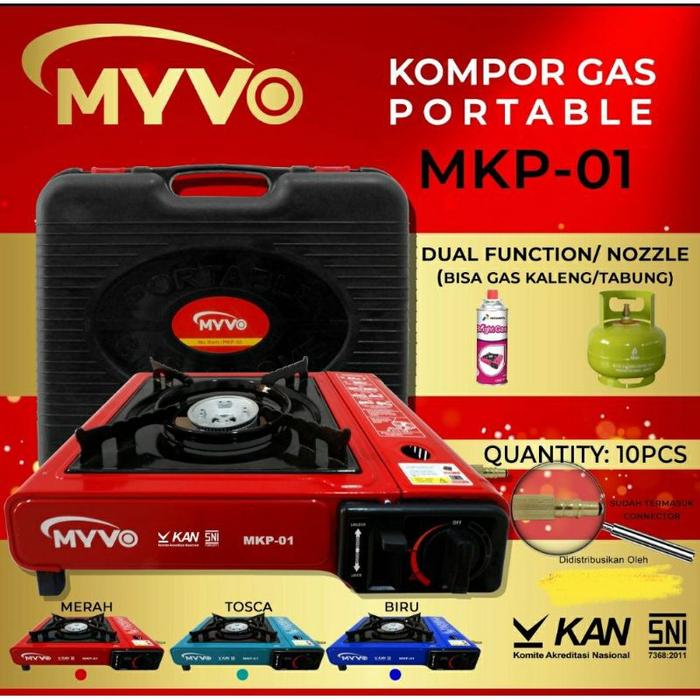 Gambar Kompor Gas portable Myvo 2in1 (Gas kaleng dan gas Elpiji) dari ElangElektro undefined Tokopedia