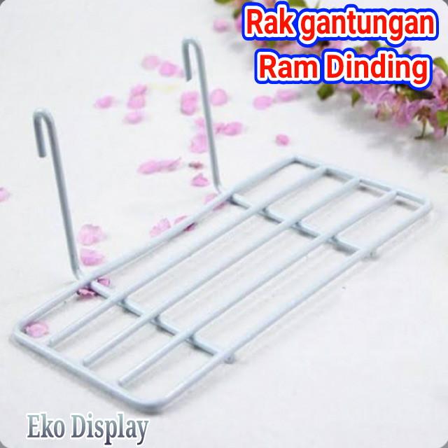 Gambar Rak dinding minimalis ragan besi grid wall tatakan aksesoris - Hitam dari Eko Display undefined Tokopedia