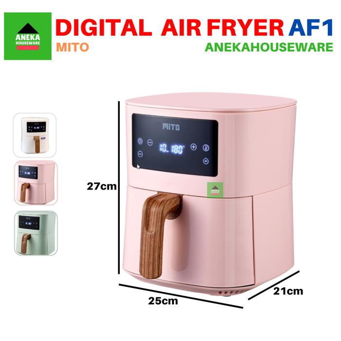Gambar Anekahouseware Digital Air Fryer Mito AF1 - Merah Muda dari Aneka Houseware undefined Tokopedia
