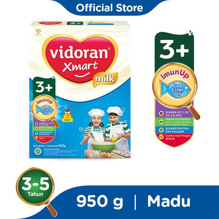 Gambar Vidoran Xmart 3 Madu/Vanila Susu Pertumbuhan Anak usia 3-5th isi 925gr - Madu dari Hokky Baby Shop Online undefined Tokopedia