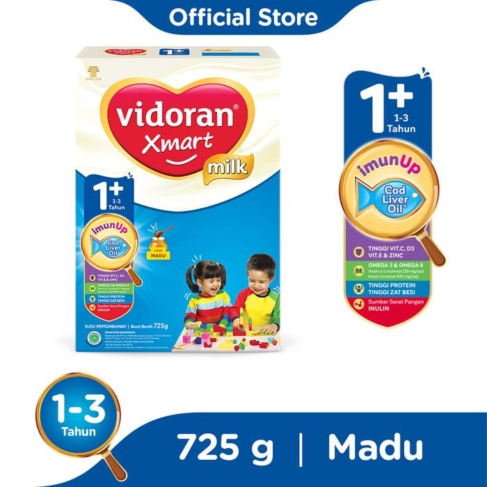 Gambar Vidoran Xmart 1 Madu/Vanila Susu Pertumbuhan Anak usia 1-3th isi 700gr - Madu dari Hokky Baby Shop Online undefined Tokopedia