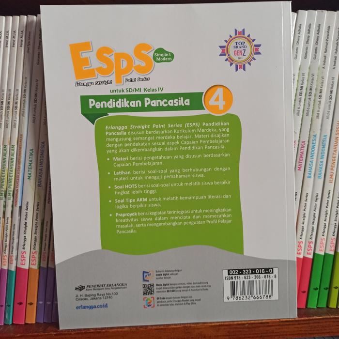 Jual Buku Esps Pendidikan Pancasila Kelas 4 Sd Erlangga Kurikulum ...