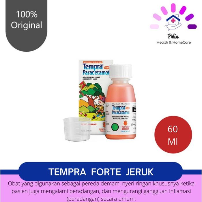 Gambar Tempra Forte untuk anak 6 tahun ke atas / Obat penurun demam anak - JERUK dari Pulin Health&HomeCare undefined Tokopedia