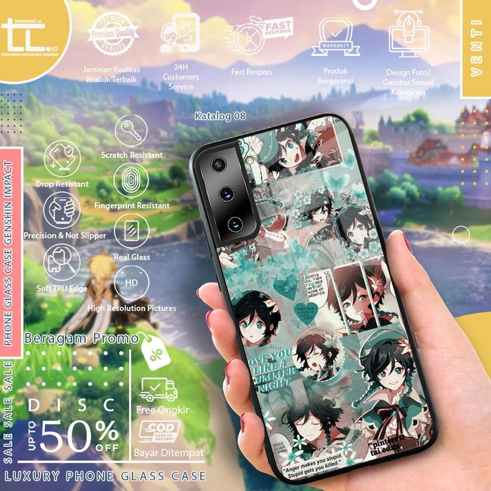 Gambar Glass Case Genshin Impact Venti Redmi 9 Redmi 9A Redmi 9T Redmi 9C - 08, Redmi 9 dari tokocase.id undefined Tokopedia