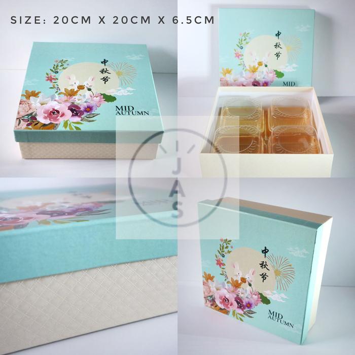 Gambar kotak kue 20x20x6,5 hard box / handmade / edisi moon cake - design A dari jaya abadi shop jakarta undefined Tokopedia