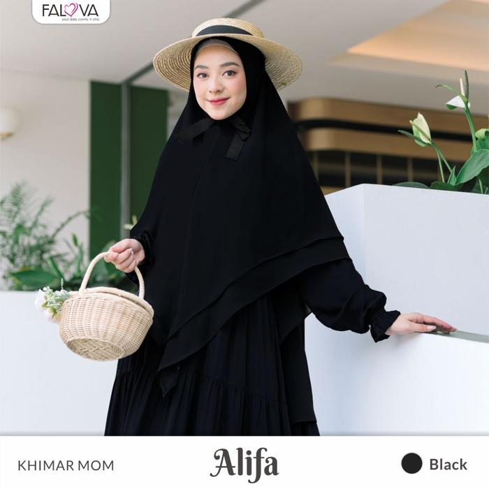 Gambar JILBAB SYAR'I 2 LAYER/KHIMAR ALIFA/HIJAB INSTAN SYAR'I/JILBAB INSTAN - Hitam, M dari _Mulia Jaya_ undefined Tokopedia