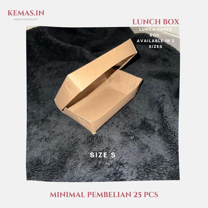 Gambar PAPER LUNCH BOX BAHAN KRAFT / KRAFT FULL LAMINASI SIZE S, M & L - S dari kemas.in undefined 5 Tokopedia