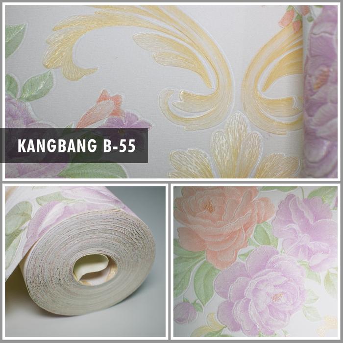 Gambar WALLPAPER DINDING MOTIF BUNGA PREMIUM KLASIK EMBOS - B-55 dari CRIMSON INTERIOR undefined Tokopedia