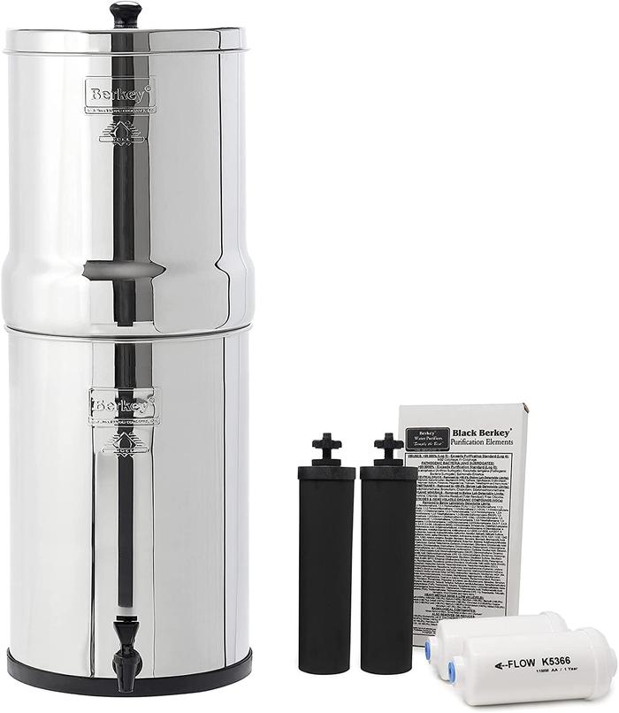 Gambar Crown Berkey Water Filter With 2 Black and 2 PF2 Fluoride Filters dari Prima Goods ID undefined Tokopedia