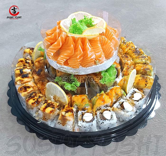Gambar SUSHI BIRTHDAY - SUSHI TOWER - (HANAMI CAKE)62pcs dari SUSHI YOSHI *CENTRAL KITCHEN* undefined Tokopedia