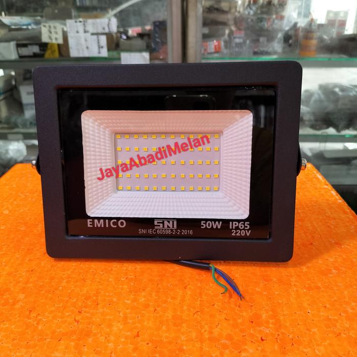 Gambar LAMPU TEMBAK LED 50 WATT KUNING PUTIH LAMPU SOROT OUTDOOR FLOOD LIGHT - Putih dari JayaAbadiMelan undefined Tokopedia