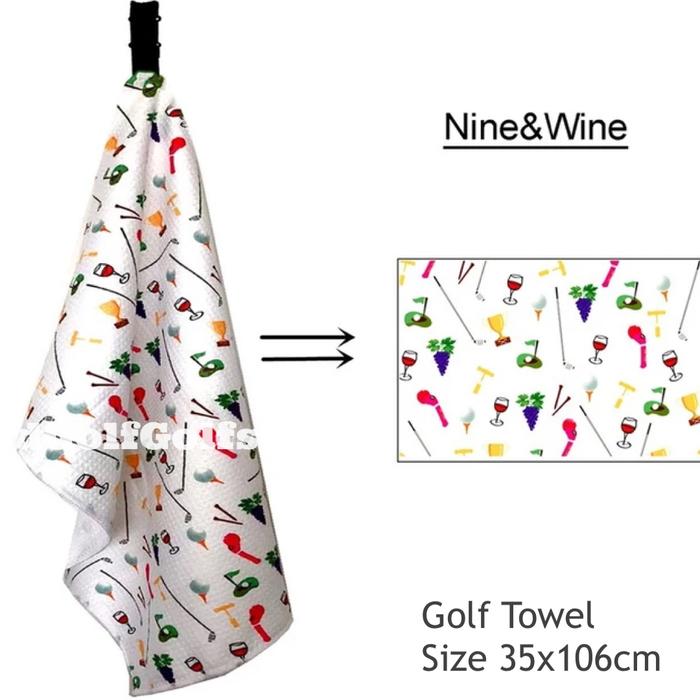 Gambar dGolfGolfs Golf Microfiber Towel - Nine Wine dari dGolfGolfs undefined Tokopedia