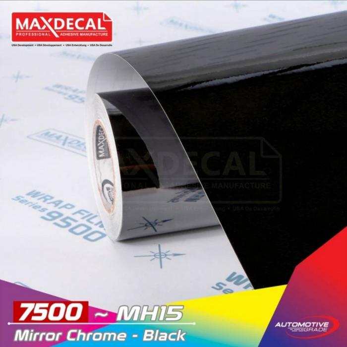 Gambar Sticker Maxdecal 7500 MH15 Black Mirror Chrome Krom Premium Wrap dari Detail Sticker undefined Tokopedia