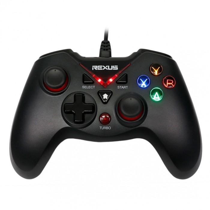 Gambar Gamepad Rexus GX2 Gladius Joystick for pc, PlayStation 3, Android - Hitam dari wincent komputer undefined Tokopedia