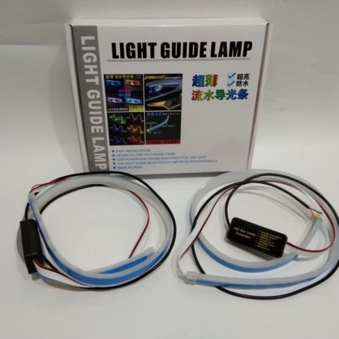 Gambar LAMPU ALIS LED FLEKSIBEL 60CM 2 WARNA RUNNING KUNING PUTIH dari Syafa Variasi Mobil84 undefined Tokopedia