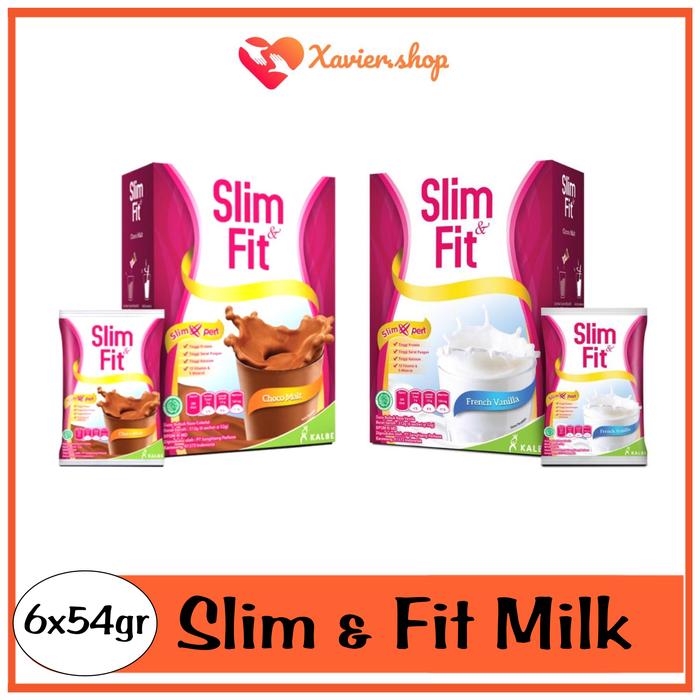 Gambar Susu Slim & Fit Coklat,Vanilla 6x52gr / susu diet / susu slim&fit - Vanila dari xavierbabyshop undefined Tokopedia