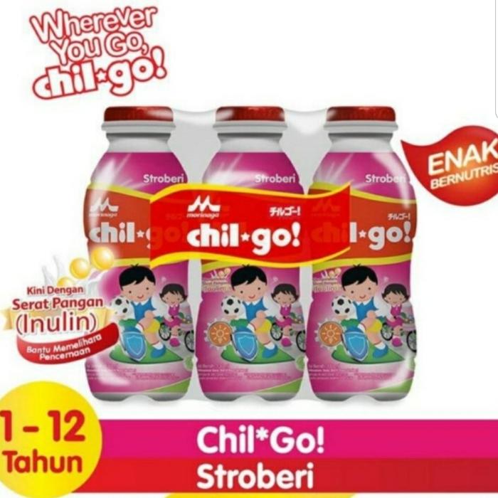 Gambar Chil Go Susu Steril Rasa Strawberry Susu Srtawberry UHT 6 Pc x 140 Ml dari Farrel Shop728 undefined Tokopedia