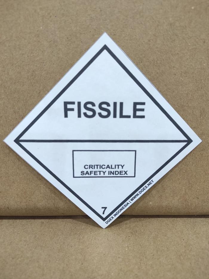 Dgex Jual Sticker Hazard Label of Dangerous Goods - Class 7 fisile - Kota ...