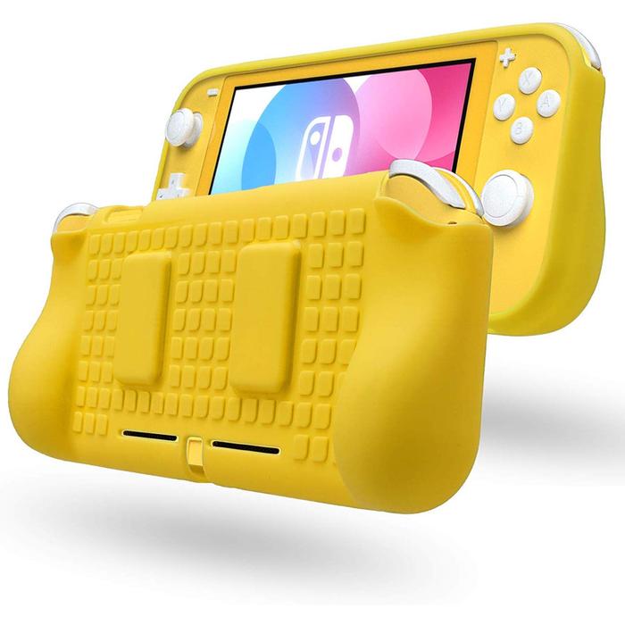 Gambar Nintendo Switch Lite TPU Protector Grip Case with 2 Game Card Slots - Yellow dari WISNU DISC STORE undefined Tokopedia