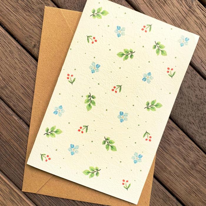 Gambar 1 PACK Kartu Ucapan Blank Greeting Card plus Amplop Kraft Rustic - Whis2 dari Kartu Lopie undefined Tokopedia