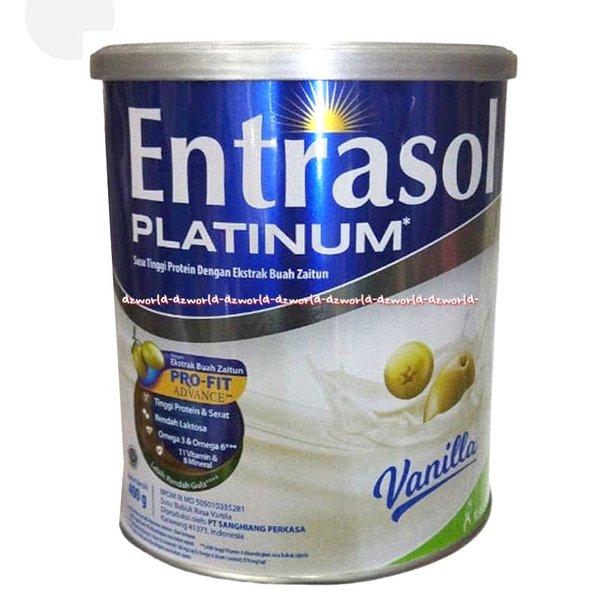 Gambar ENTRASOL PLATINUM VANILLA & COKLAT 400G - SUSU KALSIUM LANSIA - Coklat dari K24Sampangan undefined Tokopedia