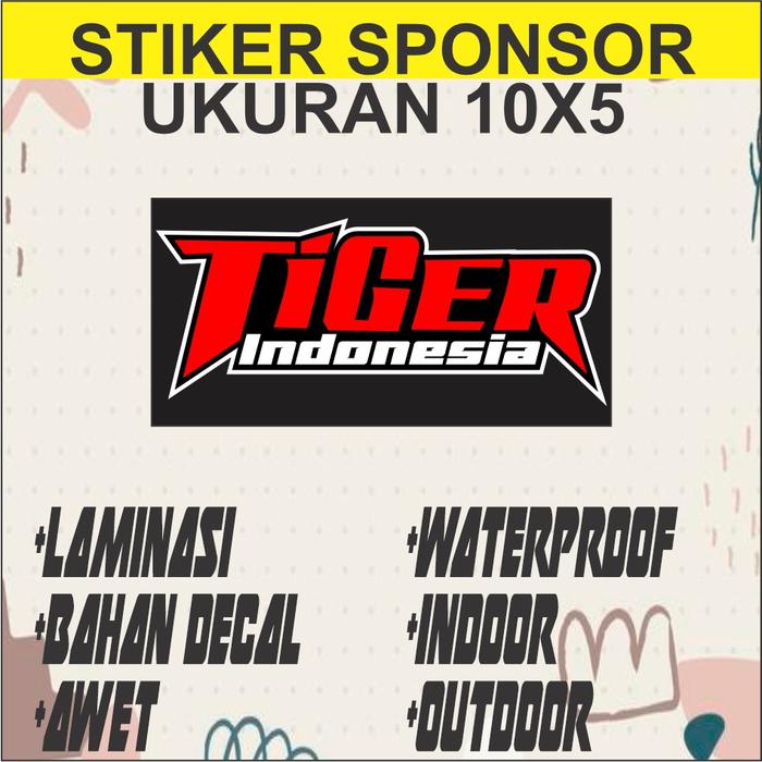 Gambar Stiker Sponsor Racing Permanen Keren Terbaru ukuran 10x5 bisa COD - 01 dari Multi Grafika Amanah undefined Tokopedia
