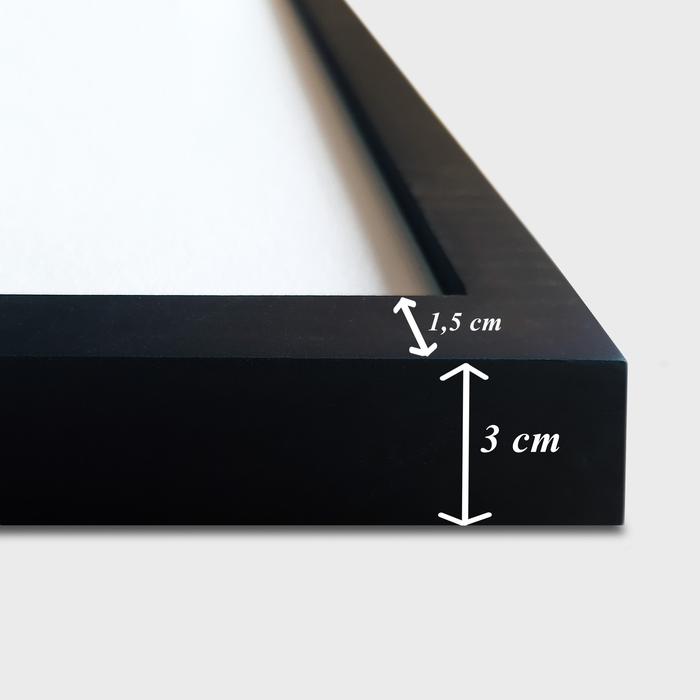 Gambar Premium Poster Bingkai Kayu Dengan Matboard "Core" - Hitam dari Poster House Gallery undefined Tokopedia