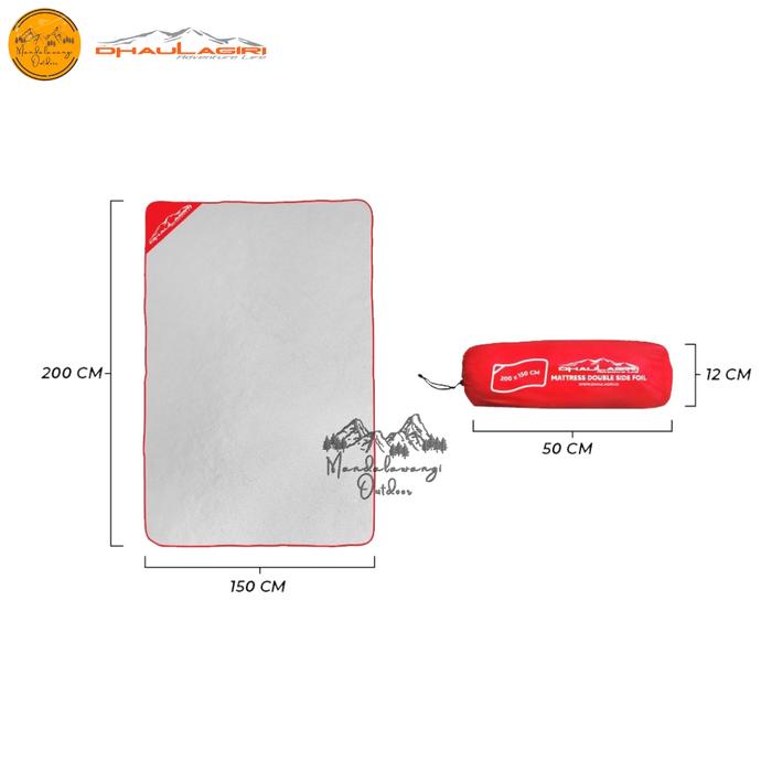 Gambar MATRAS ALUMUNIUM FOIL DOUBLE SIDE DHAULAGIRI ULTRALIGHT ALAS TENDA - 200X150 dari MANDALAWANGI OUTDOOR01 undefined Tokopedia