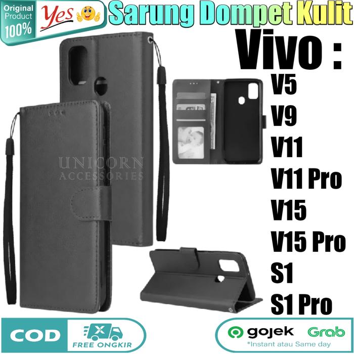 Hp Leather Flip Cover Vivo V15 Pro For Vivo V23 5G Case Luxury - Main Image