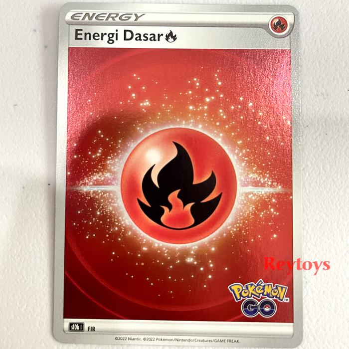 Gambar Pokemon Indonesia Energi Foil Pokemon Go - Energi Api dari ReyToys.ID undefined Tokopedia